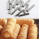 thumbnail image 3 of Juego de 38 moldes para tubos de cannoli de acero inoxidable antiadherentes con forma de cuerno de crema para repostería danesa para rollos de crema de concha, 3 of 4