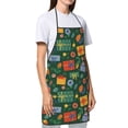 thumbnail image 3 of Naloa 1Pack Adjustable Bib Apron Waterdrop Resistant Cooking Kitchen Aprons for Women Men Chef, Christmas Gift Print, 3 of 8