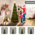thumbnail image 5 of AWQM multi-size Pop-up Christmas Tree with Light, Pre-Lit Collapsible Artificial Xmas Tree Set of 3, 8 Light Modes Christmas Decor for Indoor Outdoor Holiday Decoration, Easy Assembly, 5 of 8