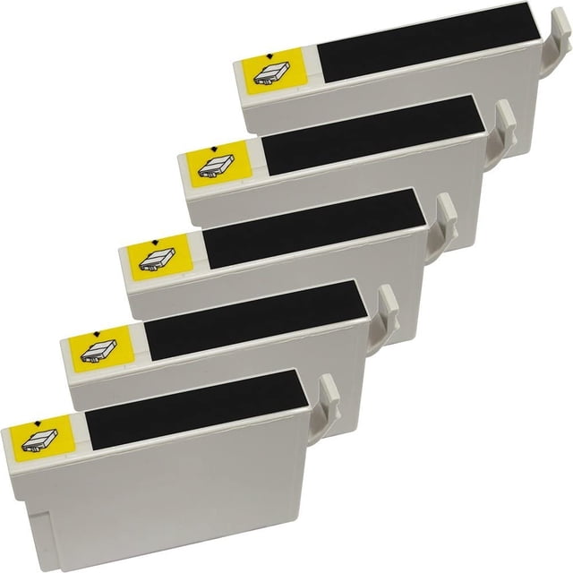 5 Inkfirst® Black Ink Cartridge T098120 T0981 Compatible Remanufactured for Epson 98 Black High Capacity