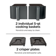 Ninja Foodi 6-in-1 10-qt. XL 2-Basket Air Fryer with DualZone Technology, DZ401