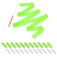 thumbnail image 1 of Uxcell Dance Ribbons, Gymnastics Dance Streamers with Non-Slip Wand Dance Flag Green, 1 of 7