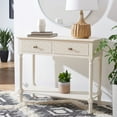 thumbnail image 2 of SAFAVIEH Halton Modern 2 Drawer Console Table, Distressed White, 2 of 7