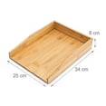 thumbnail image 4 of Bamboo letter tray 33 x 25 x 6 cm, 4 of 5