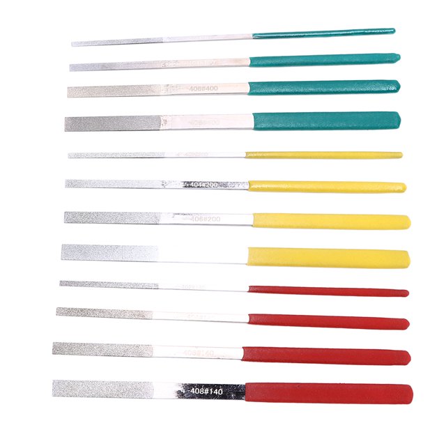 Flat File, High Hardness Hardware Tools Comfortable Handle Finish High Temperature Resistance Wear Resistance for Ceramics Carving for Wood Carving