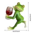 thumbnail image 2 of Resin Frog Planter Decor - Drinking Design, Weather-Resistant, for Garden/Patio/Pot Ornaments, 2 of 3