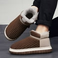 thumbnail image 6 of Men's Slippers Comfortable Thick Sole Warm Footwear for Autumn and Winter Fashionable Couple Design, 6 of 9