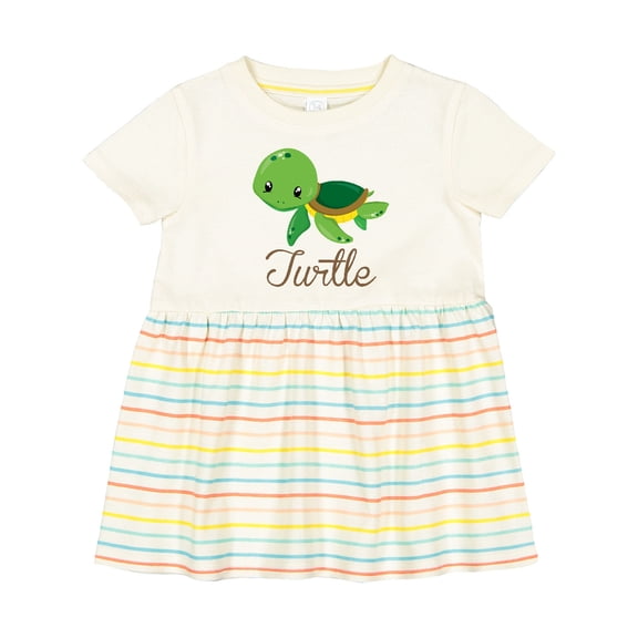 Inktastic Little Turtle Girls Baby Dress