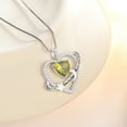 thumbnail image 6 of Fasjewly I Love You to The Moon and Back Necklace,S925 Sterling Silver Heart Birthstone Necklace, Moon and Star Pendant Necklace Christmas Birthday Anniversary Jewelry Gifts for Women / Wife /Mom, 6 of 11