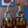 thumbnail image 3 of Creativa estatua de resina escritorio Animal modelo decoración hogar Oficina sala de Sunnimix estatua de pato, 3 of 8