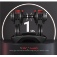 thumbnail image 4 of Yaheetech Haltères Réglables 12-en-1 pour Gym à Domicile, 44 lb, Noir, 4 of 7