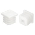 thumbnail image 4 of Unique Bargains 8Pack 16mmx16mm(0.63inch) Plastic Tubing Plug Square Post End Caps White, 4 of 6