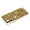 thumbnail image 5 of For Samsung Galaxy S24+ Case,Cute Glitter Bling Twinkle Stardust with Drop Protection Shockproof Soft TPU Slim Flexible Phone Case Girls/Women Protective case for Samsung Galaxy S24+,Anti Scratch,Gold, 5 of 5