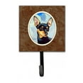 thumbnail image 1 of Miniature Pinscher Porte-Laisse Ou Porte-Clés Noir et Beige, 1 of 1