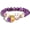 Purple, variant on Lucky Cat Bracelet Feng Shui Good Luck Jewelry for Women, Wealth & Fortune Protection - Natural Green Gemstone Crystal Bracelets