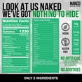 thumbnail image 6 of NAKED Vegan Mass - Natural Vegan Weight Gainer Protein Powder - 8Lb Bulk, GMO Free, Gluten Free, Soy Free & Dairy Free. No Artificial Ingredients - 1,230 Calories - 11 Servings, 6 of 9
