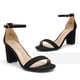 thumbnail image 2 of Sandalias de Tacón Grueso para Mujer DREAM PAIRS en Ante Negro Talla 12, 2 of 6