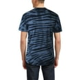 thumbnail image 2 of Hat and Beyond Men's Casual Hipster Curved Hemline Striped Tie Dyed Tee Shirt, 2 of 6