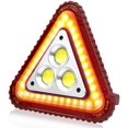 thumbnail image 1 of Luz de advertencia triangular LED, luz de trabajo recargable por USB, luz de advertencia para automóvil, luz de trabajo COB impermeable de 30 W WD.WDQZL lupa led, 1 of 7