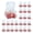 Light Blue 24PCS, variant on Dserhfy Bear-Shaped Candy Box Large Capacity Clear Plastic Storage Container Reusable Decorative Candy Storage Jar