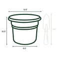 thumbnail image 3 of Bloem Posy 12" Round Plastic Planter, UV-Resistant Indoor/Outdoor Pot, Black, 3 of 5