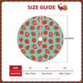 thumbnail image 2 of Balery Hand Drawn Strawberry Printed Christmas Tree Skirt , Merry Christmas Party Christmas Tree Decoration,Adjustable Tree Skirt-30", 2 of 6