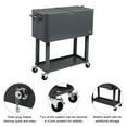 thumbnail image 2 of BaytoCare Trolley Spray Cooler Cart 80QT Ice Beer with Shelf Wheel, Frozen Warm Function, Gray, 2 of 6