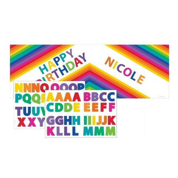Rainbow Giant Party Banner Each
