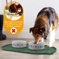Ptlom Silicone Pet Placemat for Dogs and Cats, Waterproof Pet Feeding Mat Prevent Food and Water