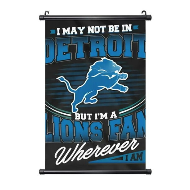 Cuadro colgante de PVC negro personalizado del equipo de fútbol de los Leones, varios tamaños, decoración de interiores, cuadro colgante de pared, cuadro decorativo para mesita de noche
