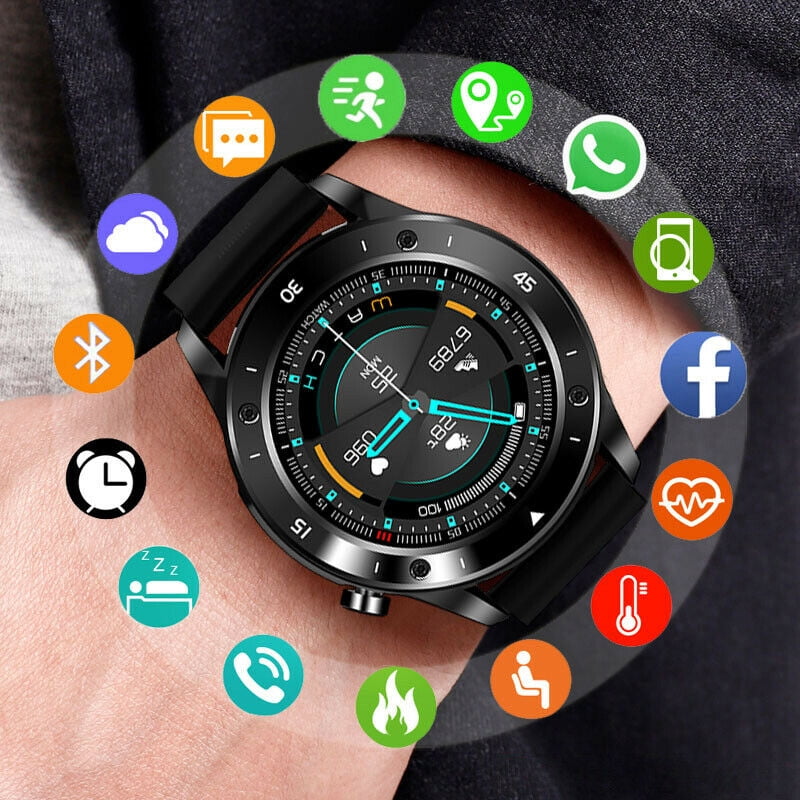 Bluetooth Smart Watch Phone Mate Heart Rate Tracker For iPhone Samsung  Huawei LG - Walmart.com