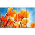 thumbnail image 2 of Fleurs de Printemps Jaunes sur Fond Bleu - Impression sur Toile Florale, 2 of 3