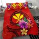 thumbnail image 3 of Juego de Cama Polinesio - Hawaii Juego de Funda Nórdica Floral con Sello Rojo, 3 of 6