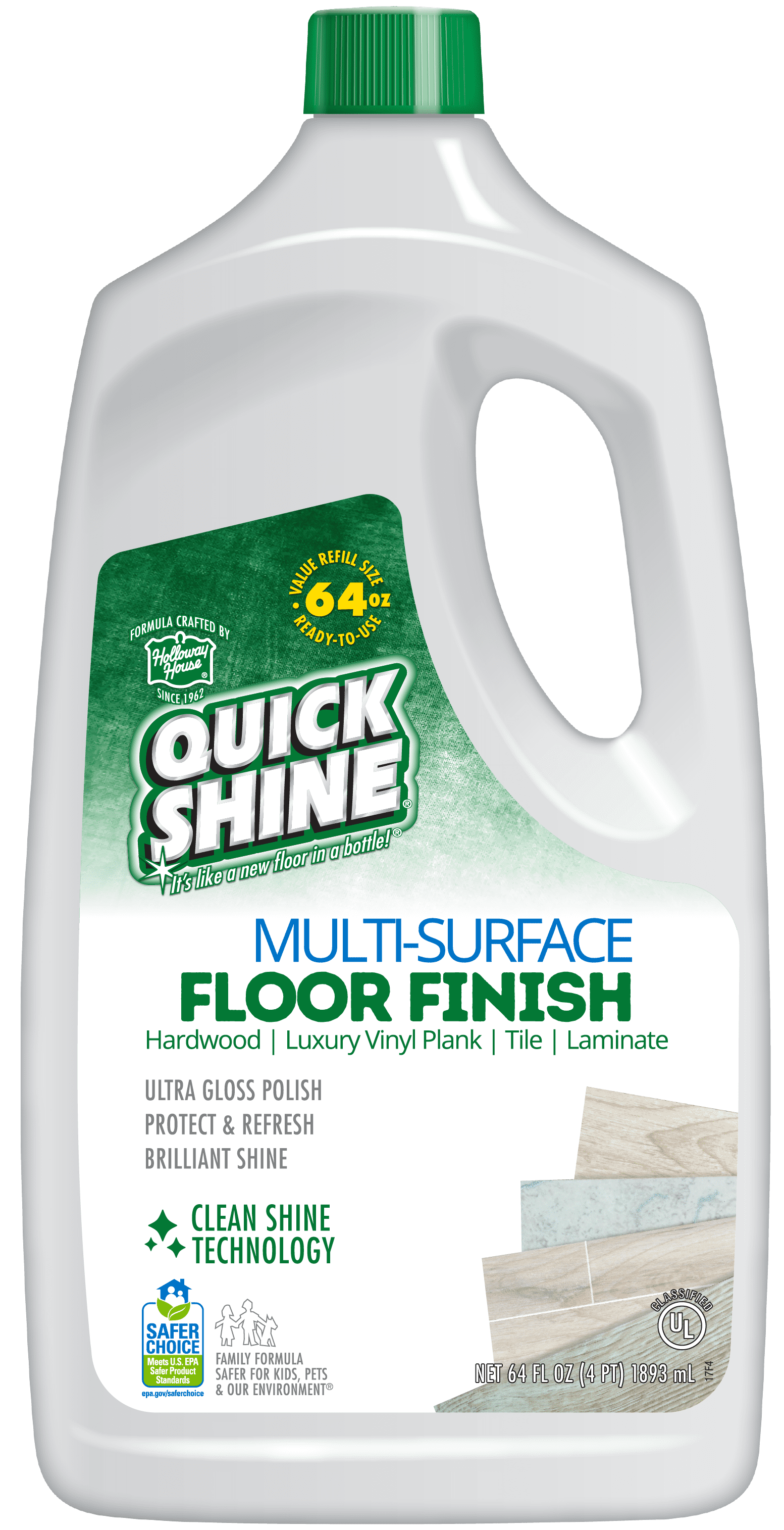 Quick Shine Liquid Multi-Surface Floor Finish, 64 fl. Household Cleaner - Walmart.com
