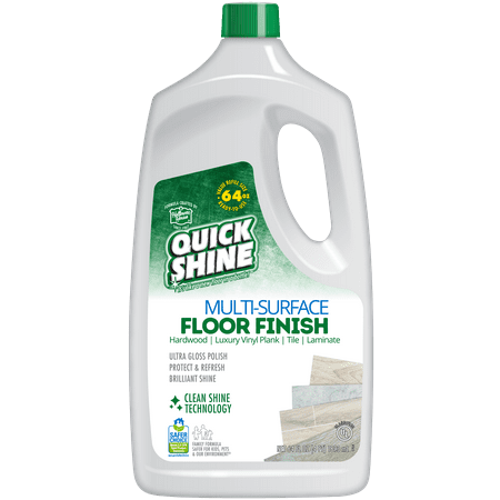 Quick Shine Multi-Surface Floor Finish & Polish, PFAS-Free Formula, 64 fl oz
