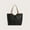 Black, variant on Zunfee Women's Faux Leather Tote Bag - Gray, Free Size, Dual-Tone Design, Large Capacity for Laptop, Easy Clean, Versatile for Work/Shopping/Daily Use