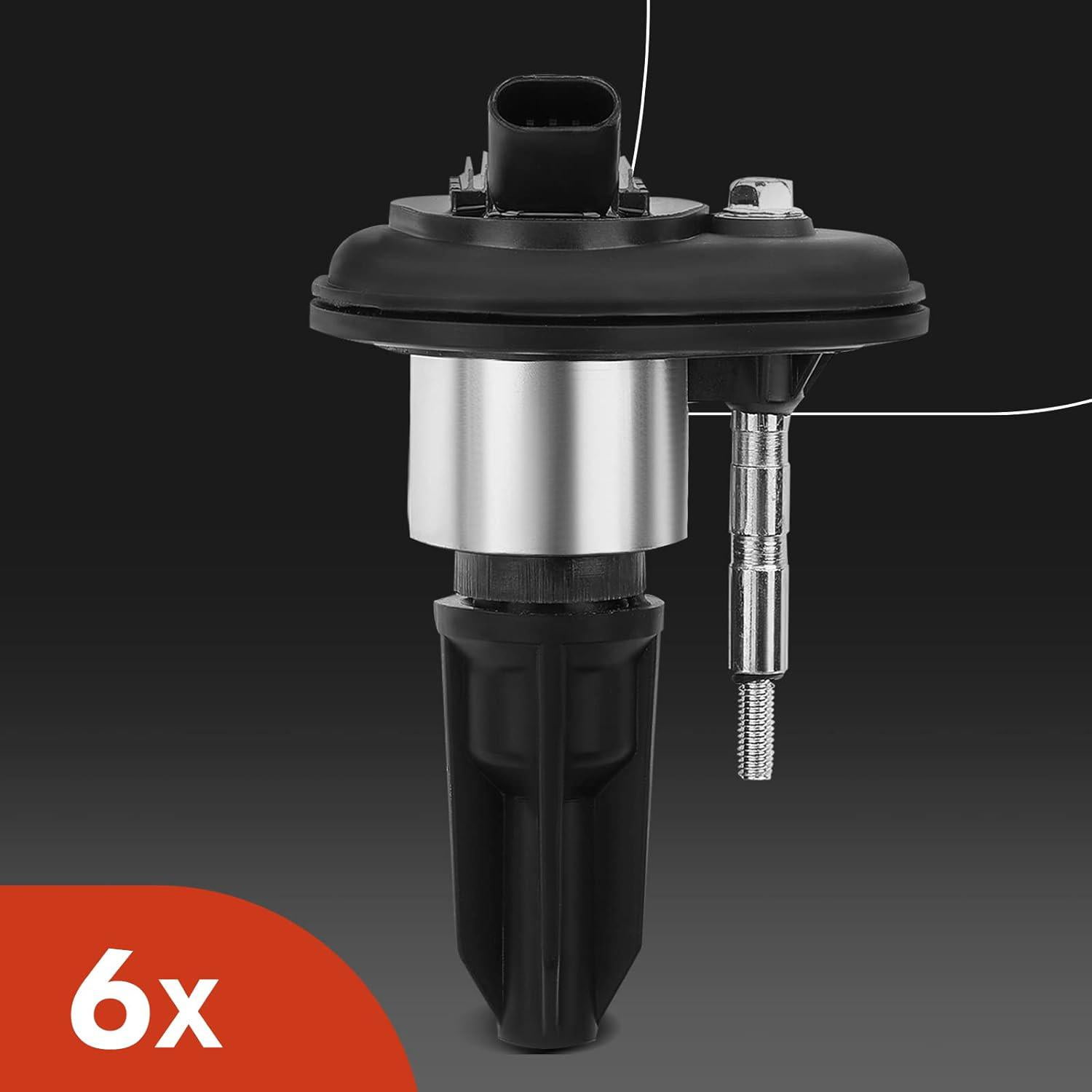 A-Premium Set of 6 Ignition Coil Pack and Iridium Spark Plugs Compatible with Chevy Trailblazer Colorado GMC Canyon Envoy XL XUV Isuzu Ascender Oldsmobile Bravada 4.2L 3.5L 2.8L Replace# UF-303 5019