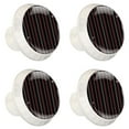 thumbnail image 2 of 4 Pcs Red Navy White Stripes Knobs for Kitchen Cabinet Cupboard Dresser Bookcase Drawer Pulls Handles Round Home Decor, 2 of 8