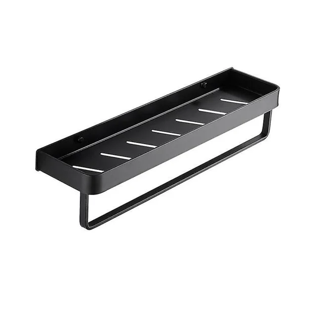 Estante de baño sin perforaciones, estante de pared para cocina y baño con toallero, estante de almacenamiento portátil, accesorios de baño