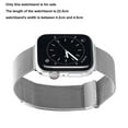 thumbnail image 2 of Metal Stainless Steel Band Compatible with Apple Watch strap 42-45mm, Adjustable Magnetic Strap, 2 of 5