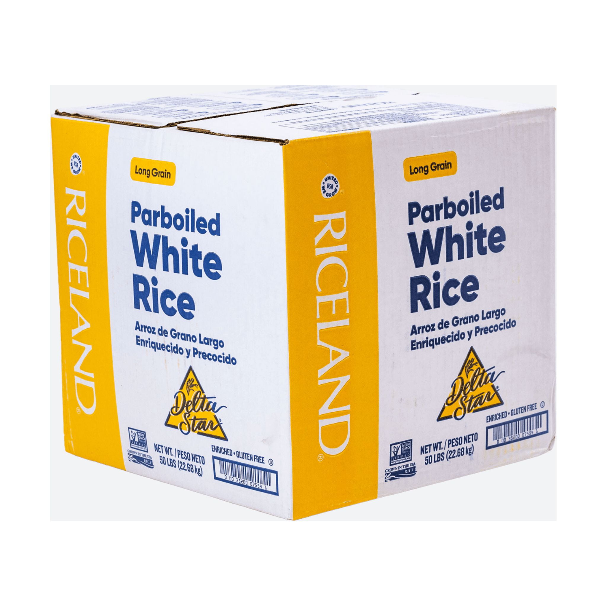 Delta Star White Parboiled Rice-50 lbs Enriched And Long Grain (22.6 Kg)