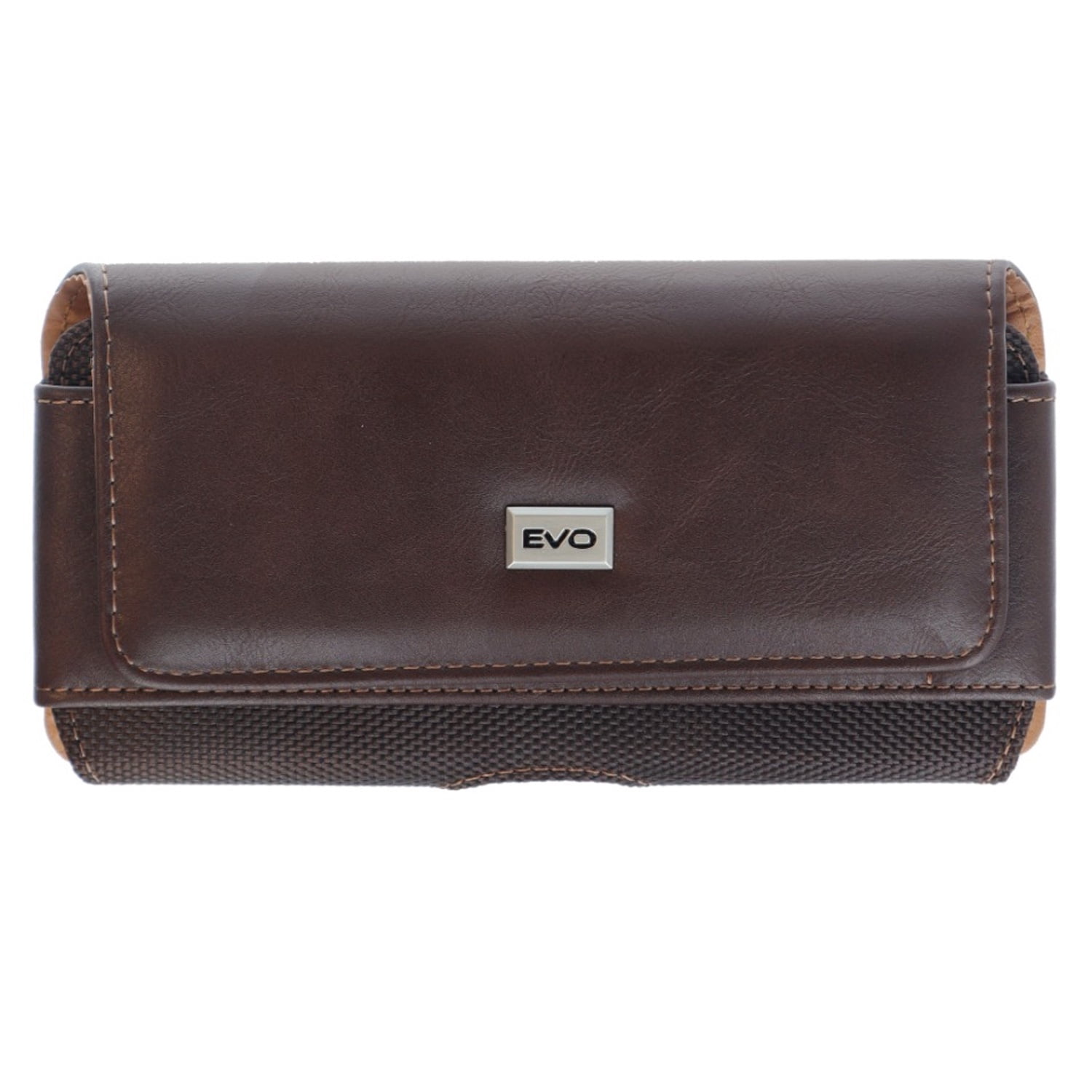 EVO 5" Horizontal Leather Carry Case with Textured Finish - Brown