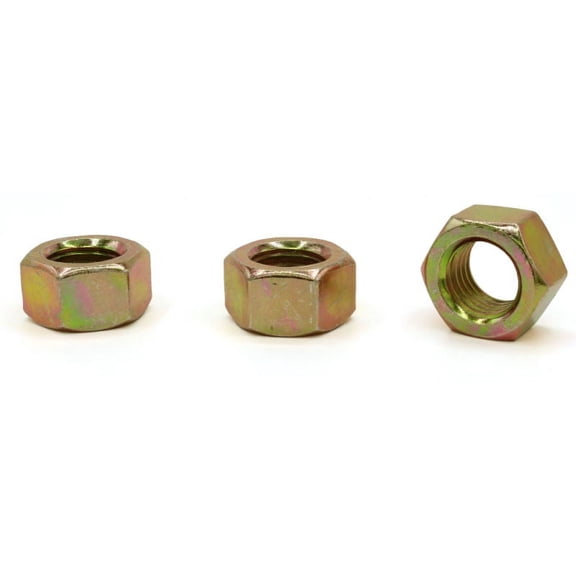 5/16-18 Finished Hex Nuts / Steel / Zinc Yellow - 2000 Piece Carton