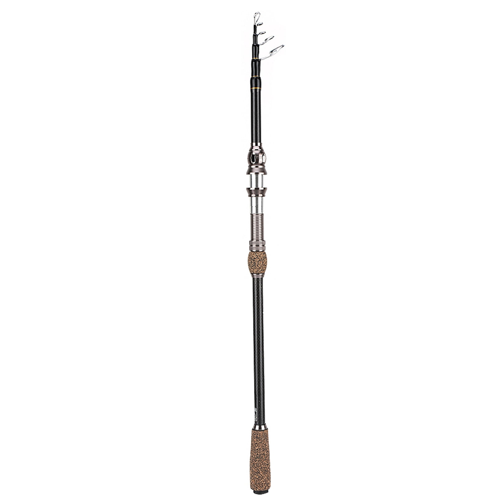 NFTIGB Sea Fishing Rod Short Section Carbon Fiber Stretchable Telescopic Fishing Pole Lure Accessories 1.8m / 5.9ft for Freshwater and Saltwater Angling Lightweight Portable Travel Gear