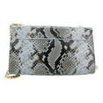 thumbnail image 4 of Roberto Cavalli Class Light Blue Snakeskin Millie Deluxe Clutch / Shoulder Bag, 4 of 4