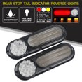 thumbnail image 4 of Riwesomey Paquete de 2 luces traseras de camión IP67, luces de advertencia de señal de giro, luces de remolque, seguridad de conducción, Bombillas para automóviles, 4 of 6