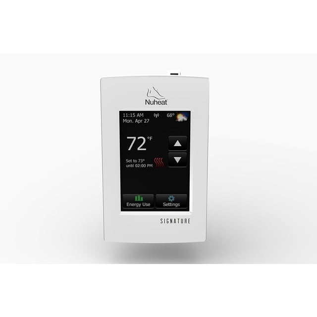 NUHEAT AC0055 SIGNATURE WiFi Touchscreen Programmable Dual-Voltage Thermostat