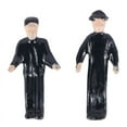 thumbnail image 2 of 75Pzs 1:87 Figurilla Figuras Pintadas Miniaturas de Trabajadores Ferroviarios con Cubo Y Escalera, 2 of 5