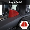thumbnail image 5 of TINKI 2PCS Front Door Inner Window A-Pillar Cover Trim for Honda Pilot 2016-2022/ Ridgeline 2017-2023/ Passport 2019-2023, Soft Carbon Fiber Automotive Door Panels Guard Sticker Accessories, 5 of 7