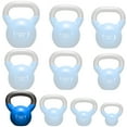 thumbnail image 5 of Philosophy Gym Vinyl Coated Cast Iron Kettlebell Weight 20 lbs - Blue, 5 of 6